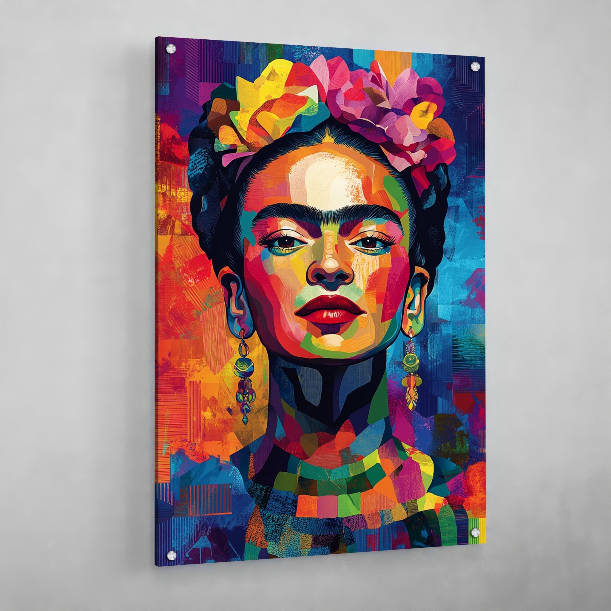 Modern Frida Kahlo Wall Art - Luxury Art Canvas