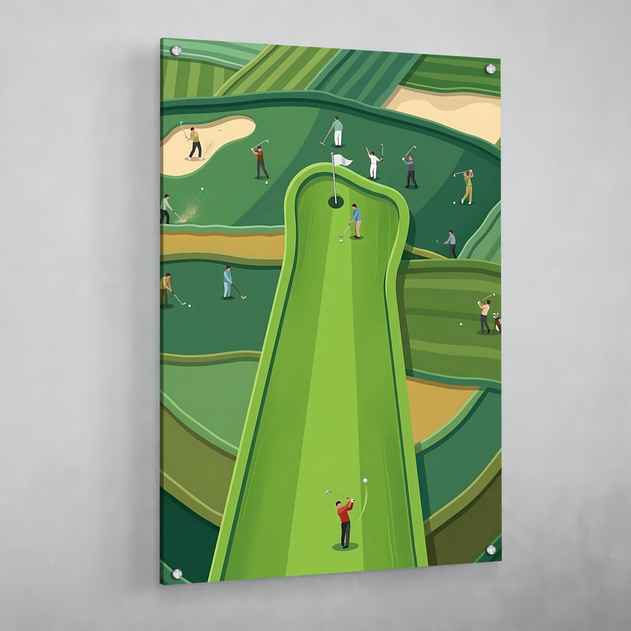 Modern Golf Wall Art - Luxury Art Canvas
