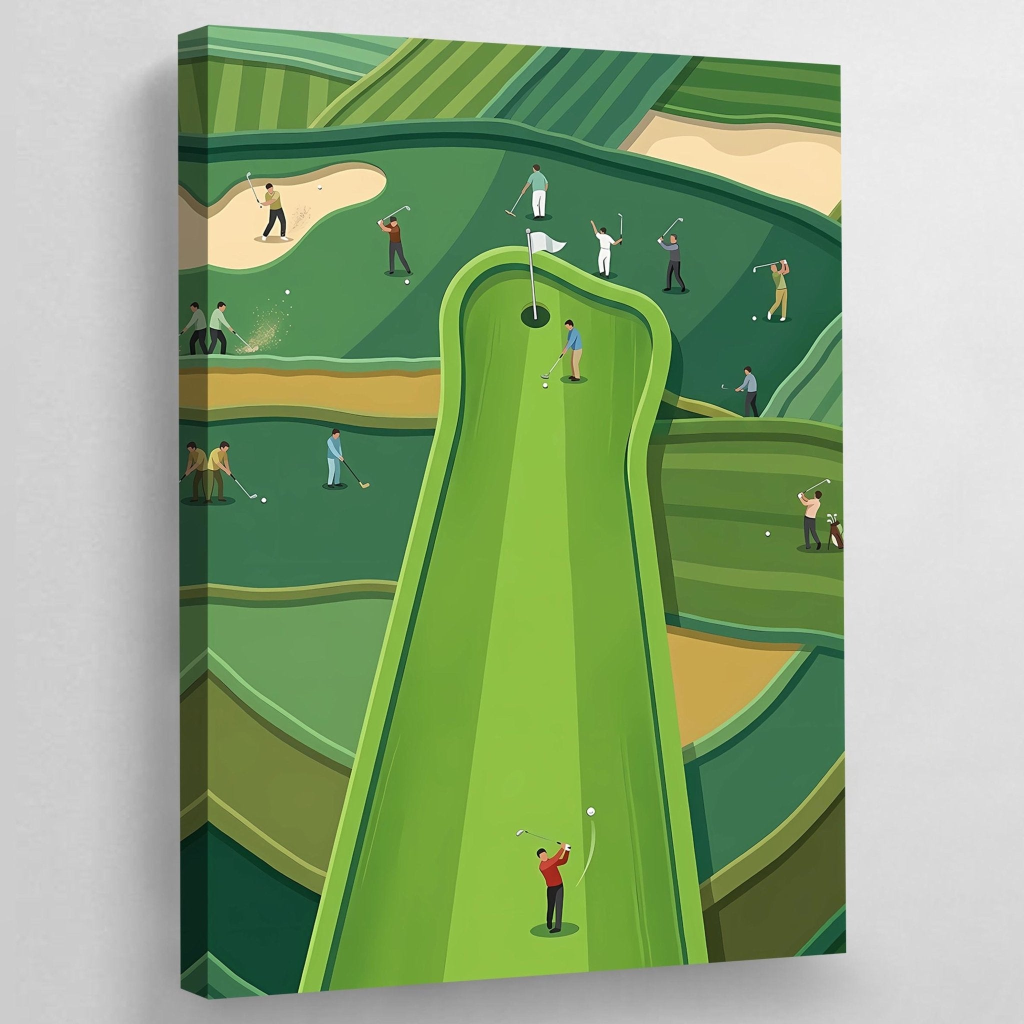 Modern Golf Wall Art - Luxury Art Canvas