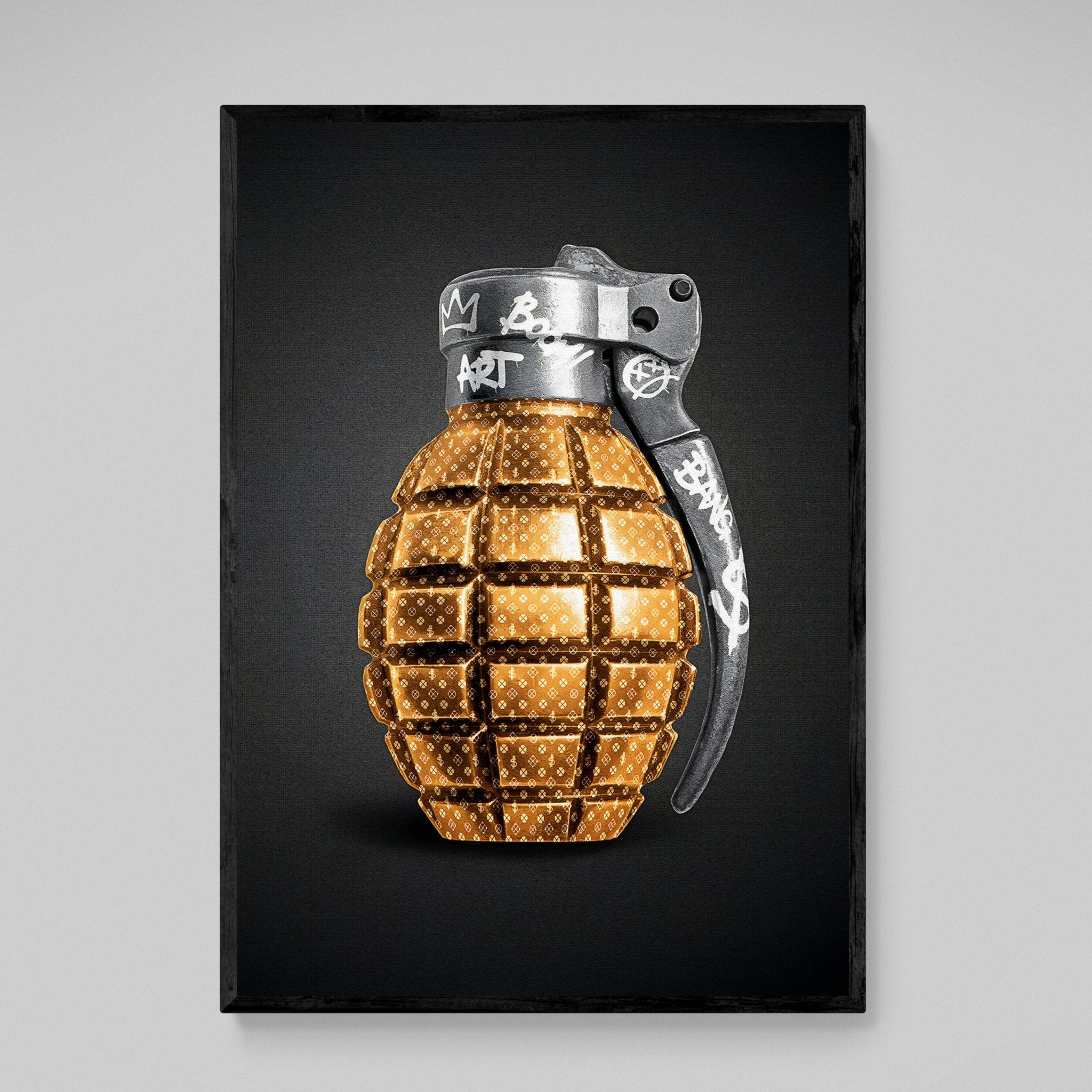 Modern Grenade Wall Art - Luxury Art Canvas