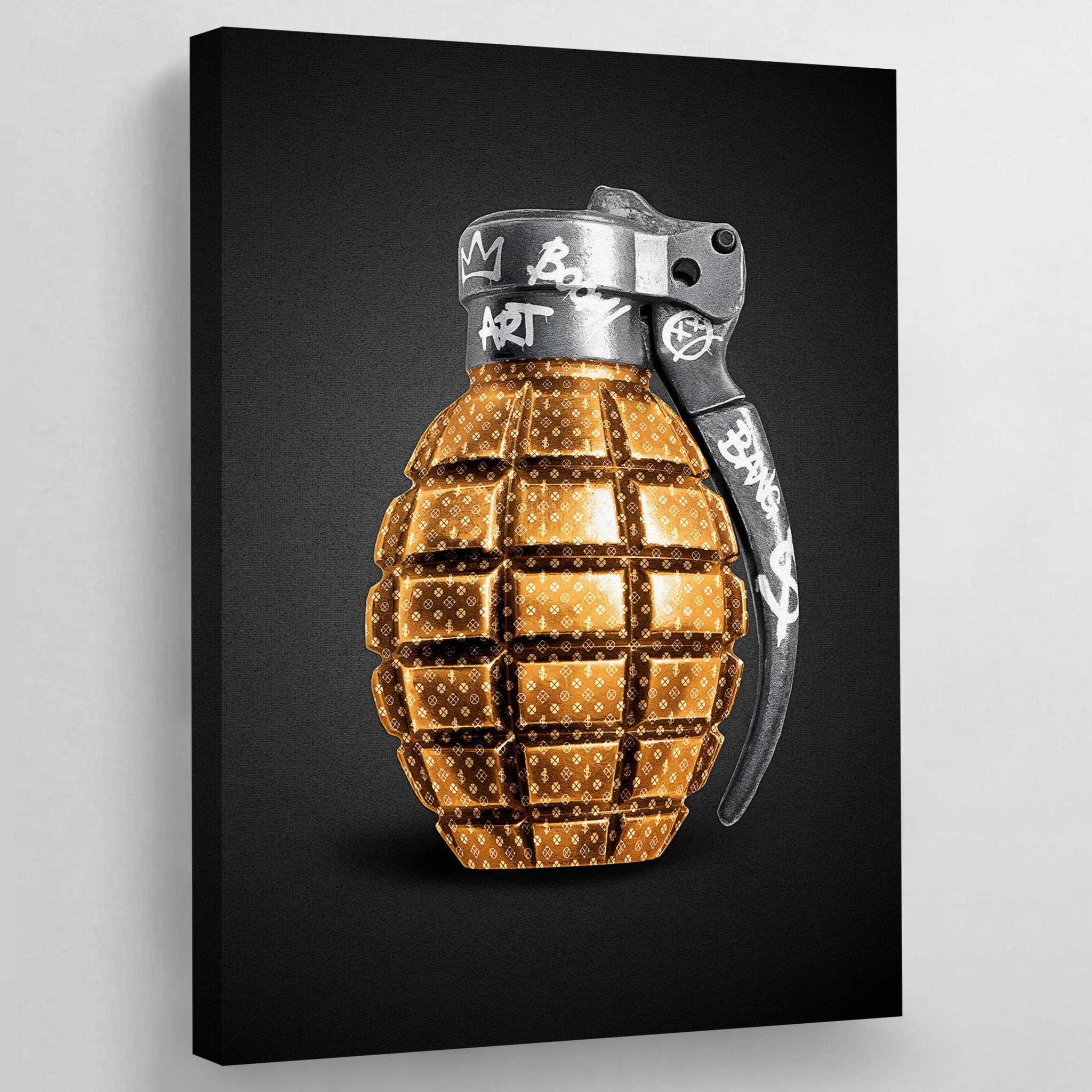 Modern Grenade Wall Art - Luxury Art Canvas