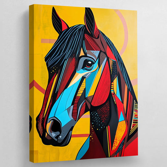 Modern Horse Wall Art - Luxury Art Canvas