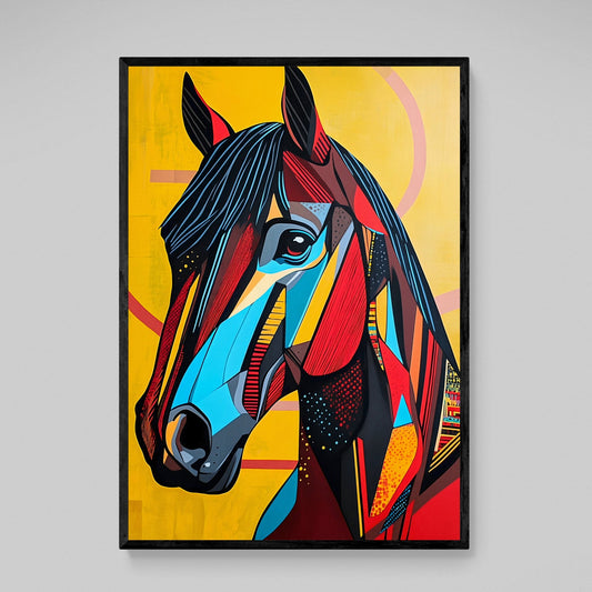 Modern Horse Wall Art - Luxury Art Canvas