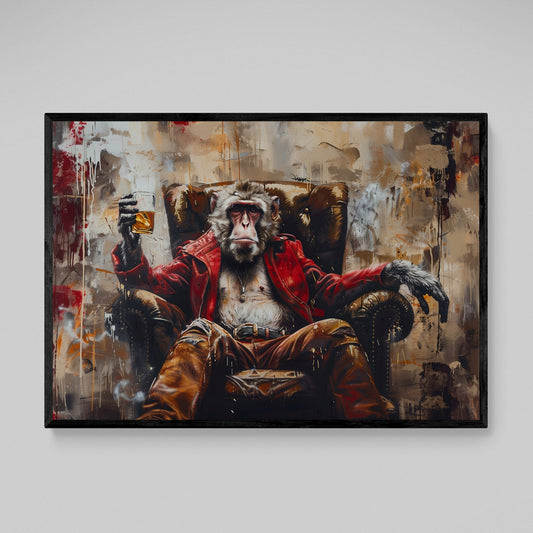 Modern Monkey Canvas Art - Luxury Art Canvas