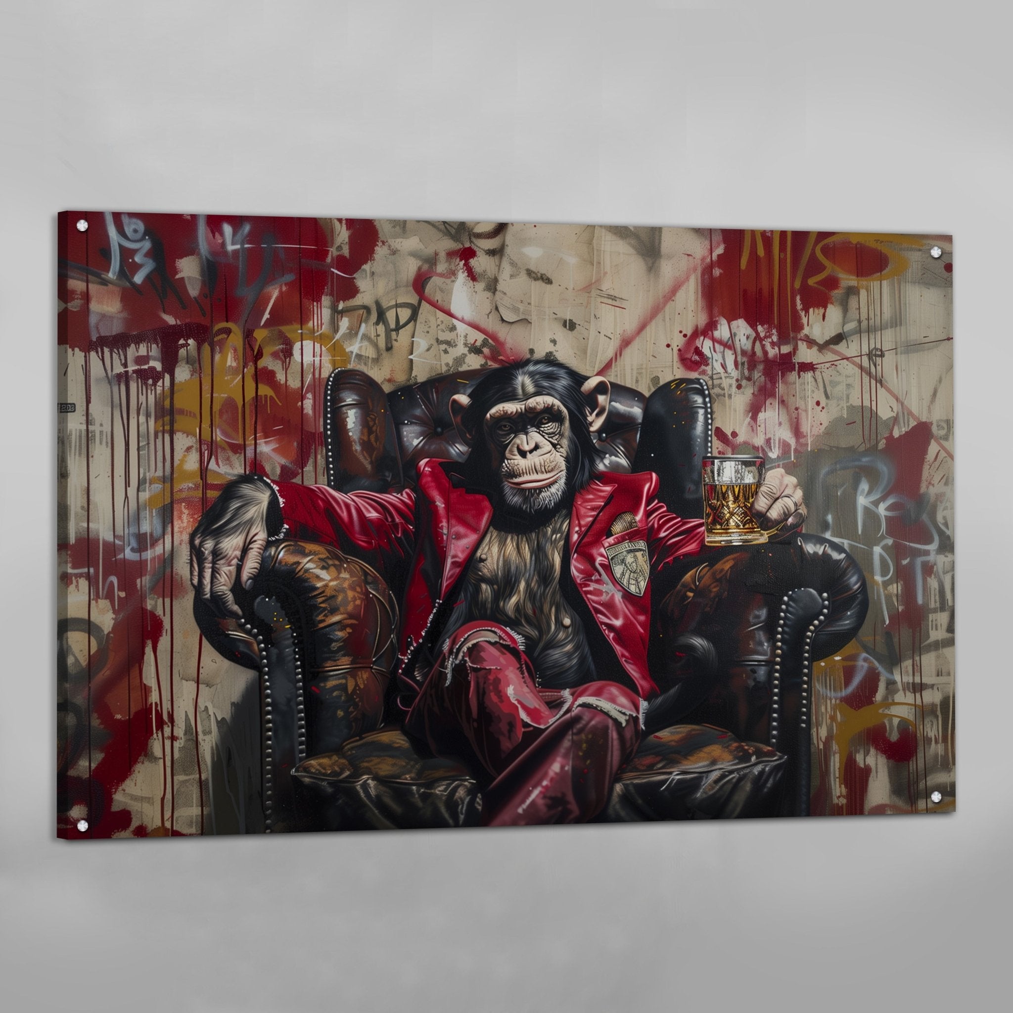 Modern Monkey Canvas Wall Art - Luxury Art Canvas