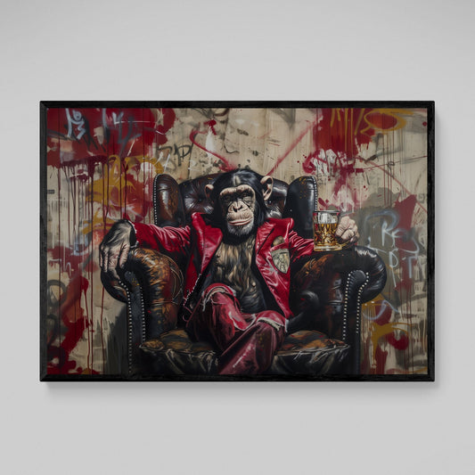 Modern Monkey Canvas Wall Art - Luxury Art Canvas