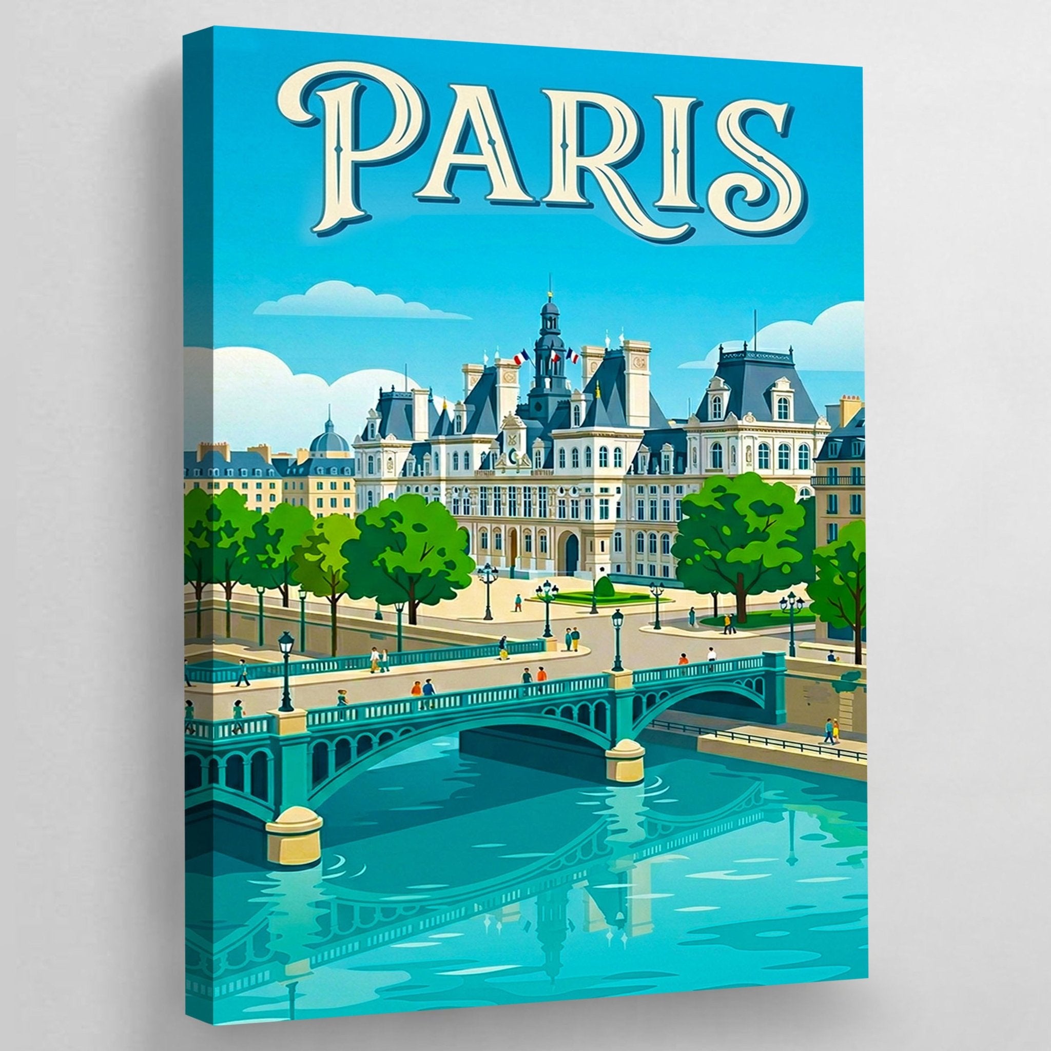 Modern Paris Wall Art - Luxury Art Canvas