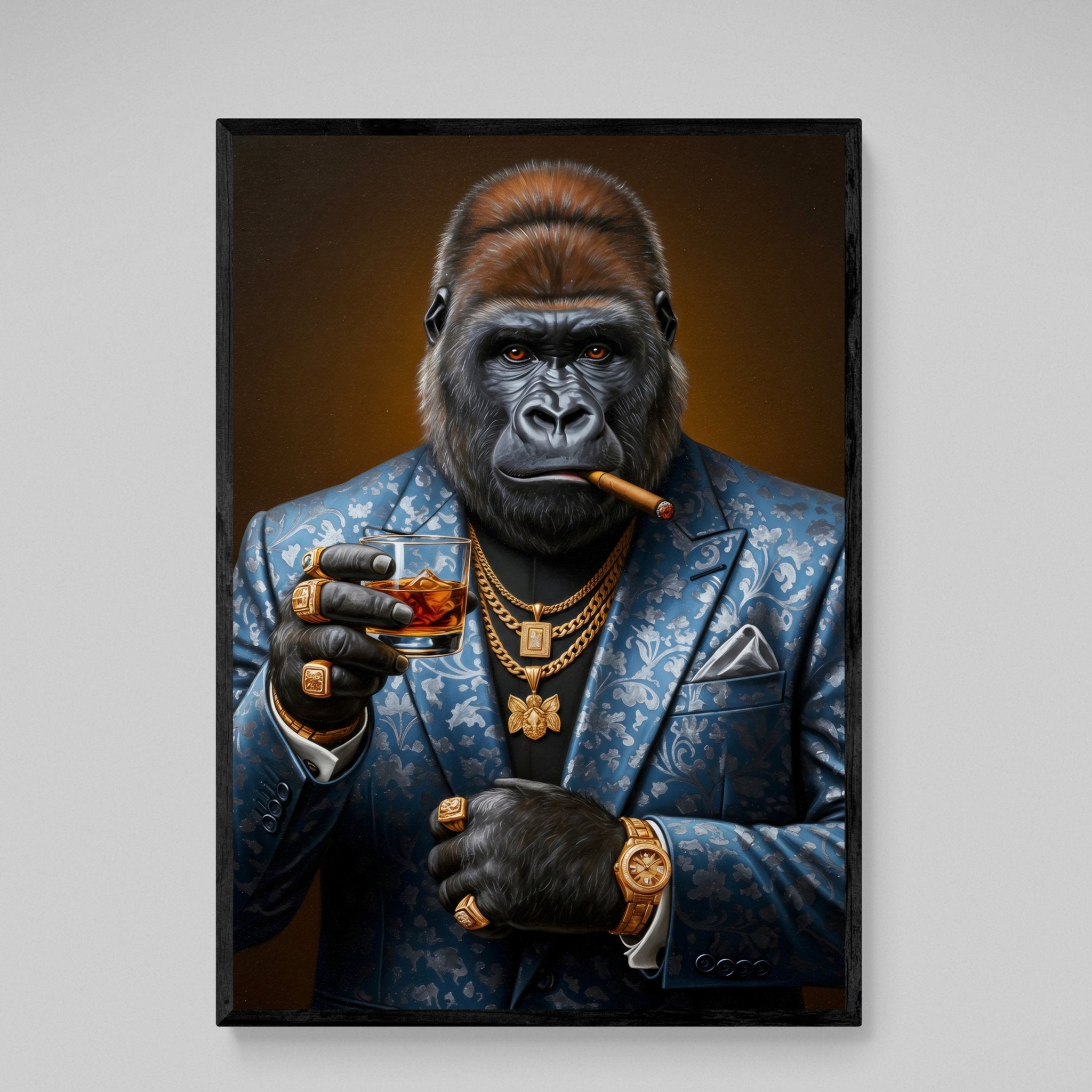 Moderne Gorilla Canvas Art - Luxury Art Canvas