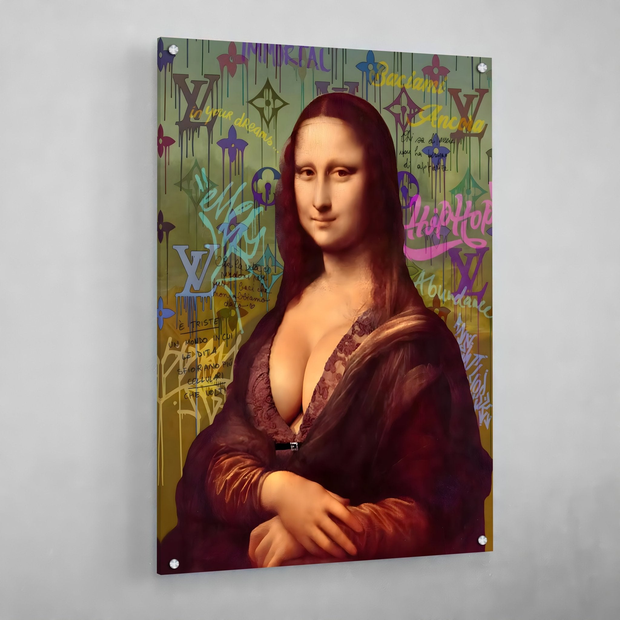 Mona Lisa Louis Vuitton Wall Art - Luxury Art Canvas
