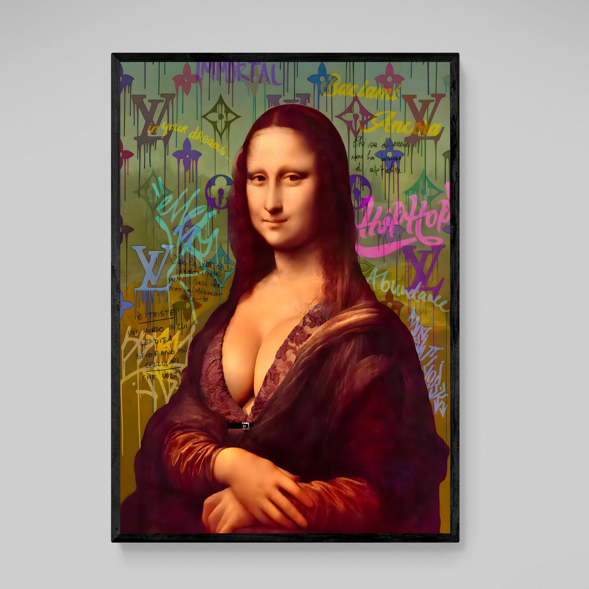 Mona Lisa Louis Vuitton Wall Art - Luxury Art Canvas