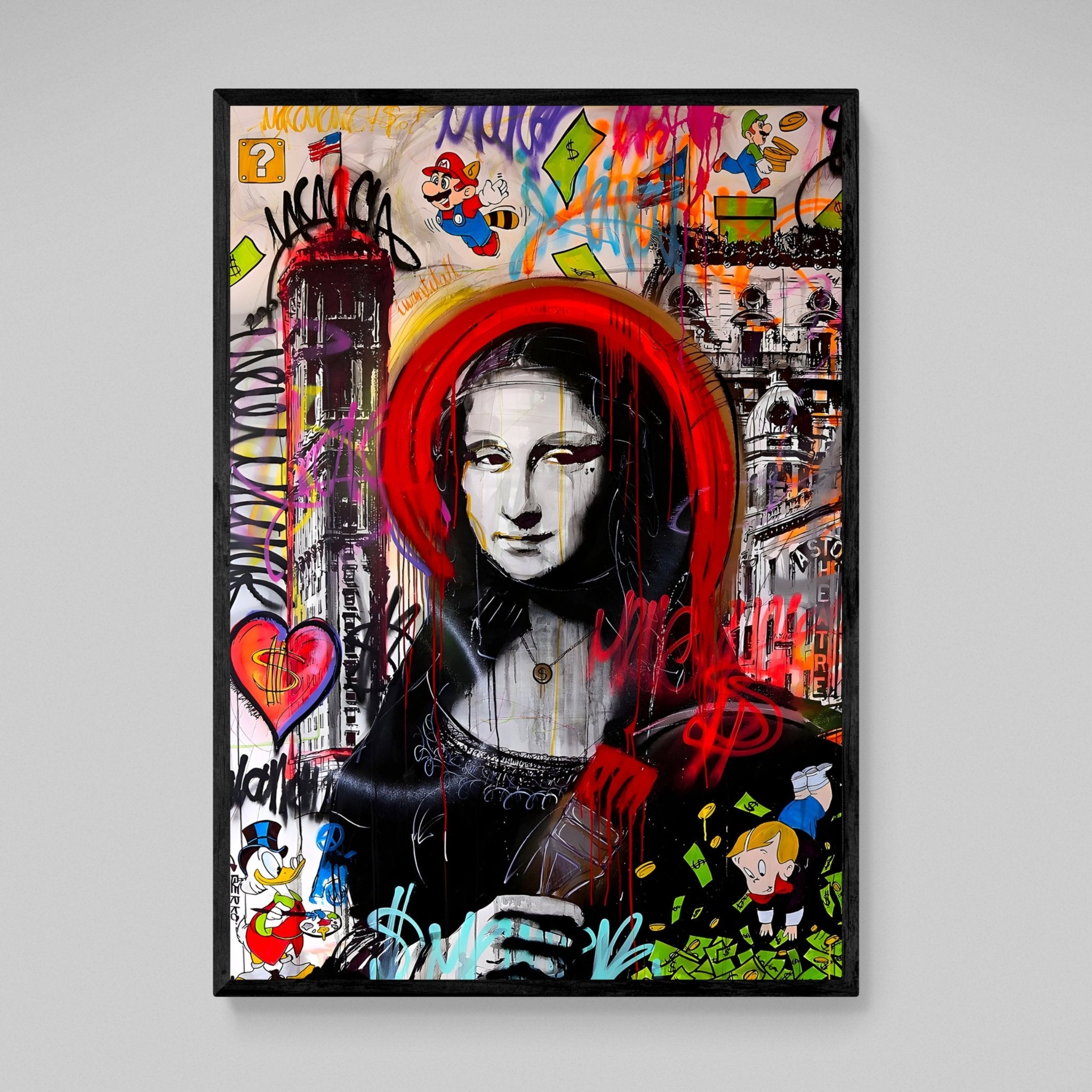 Mona Lisa Street Art Canvas - Luxury Art Canvas