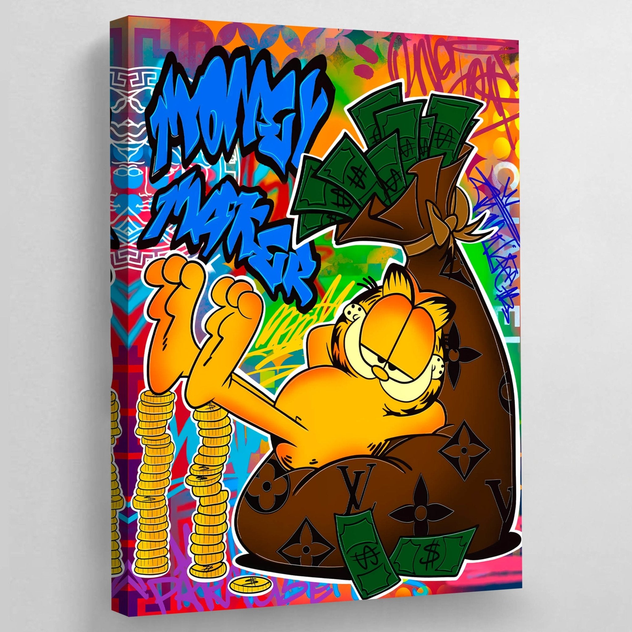 Money Maker Motivational Canvas Wall Art - Luxury Art Canvas