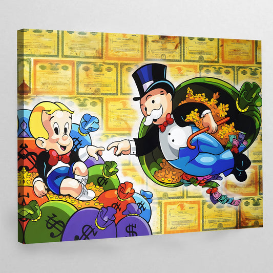 Monopoly Motivational Canvas Art - Luxury Art Canvas
