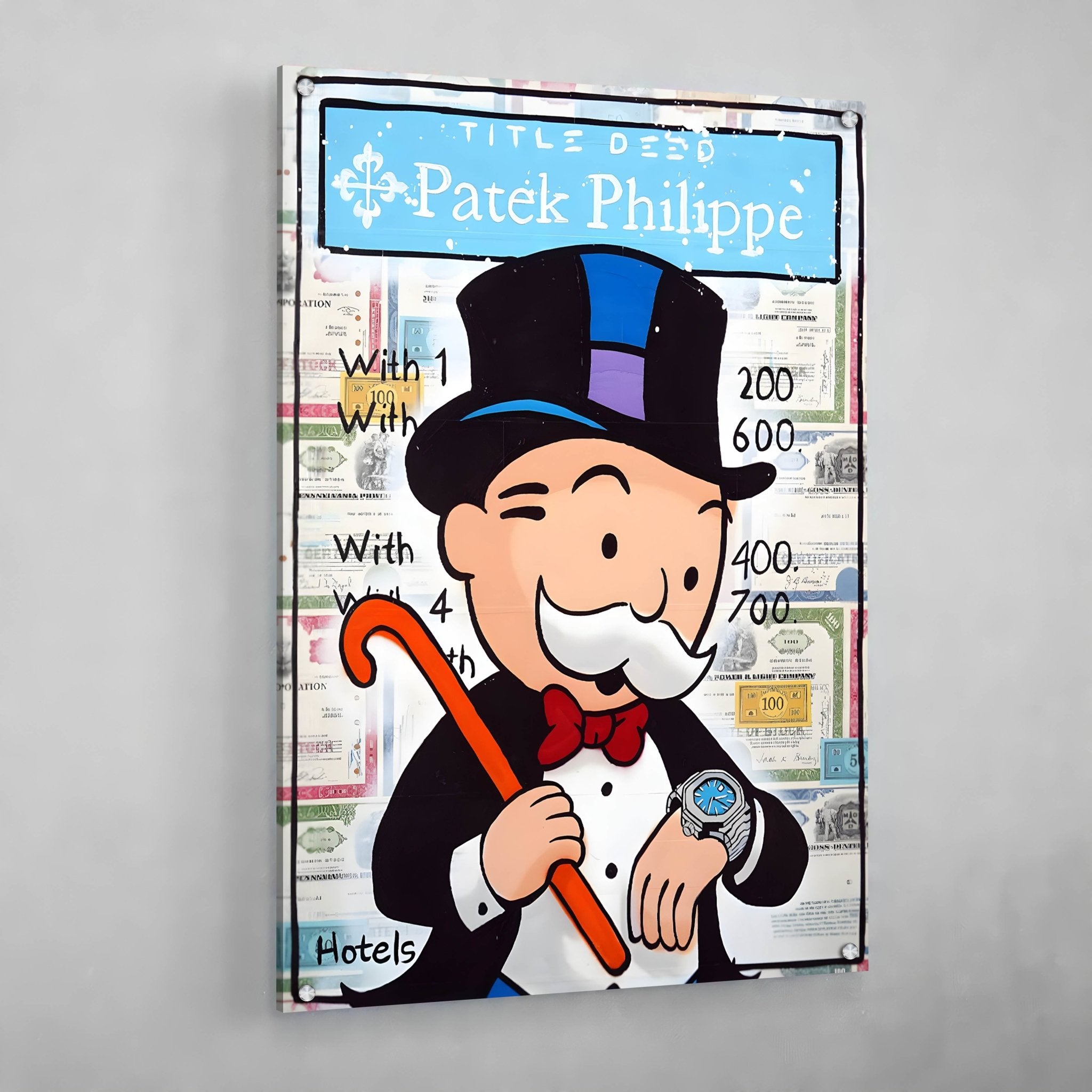 Monopoly Patek Philippe Wall Art - Luxury Art Canvas