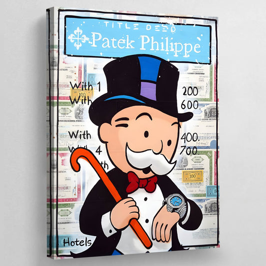 Monopoly Patek Philippe Wall Art - Luxury Art Canvas