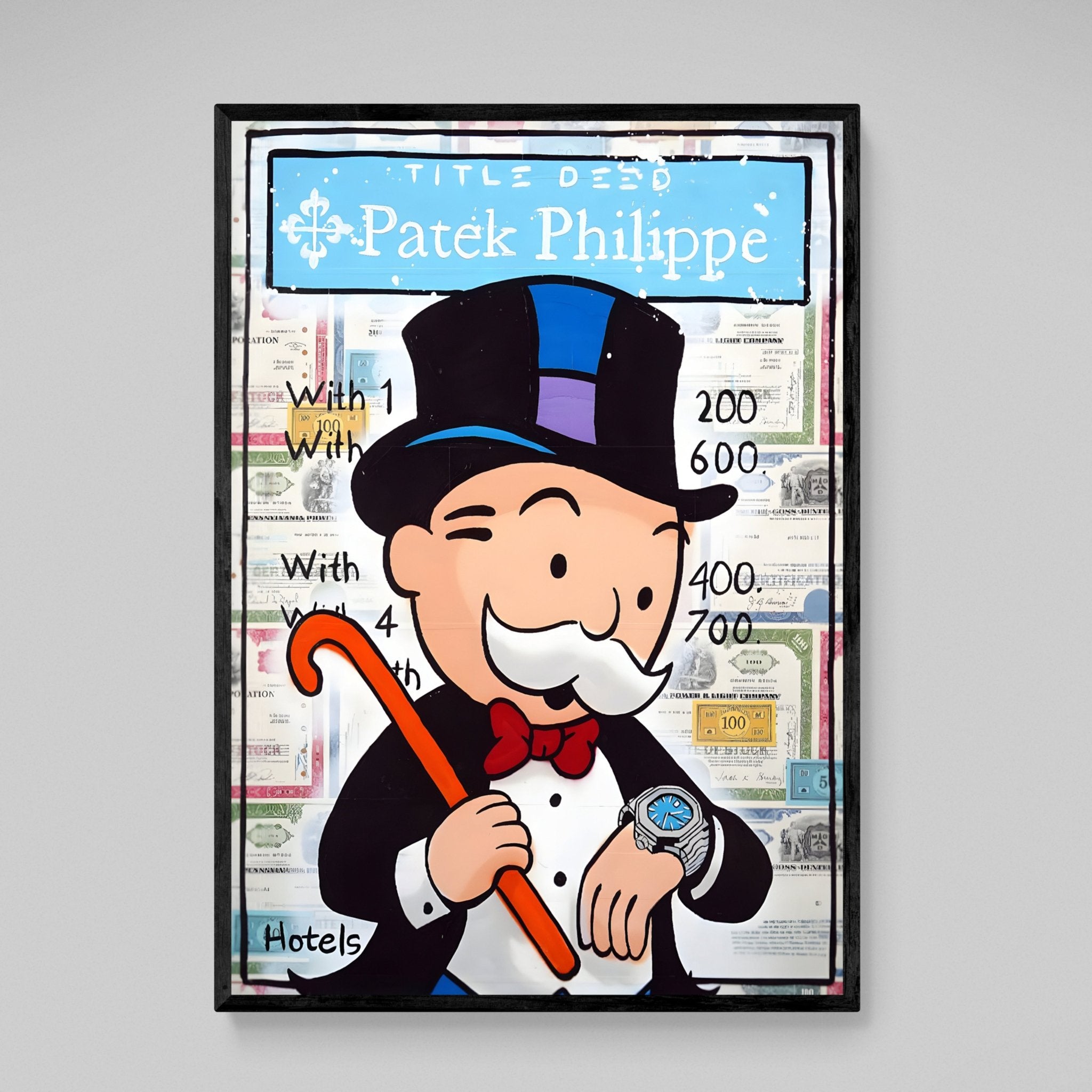 Monopoly Patek Philippe Wall Art - Luxury Art Canvas