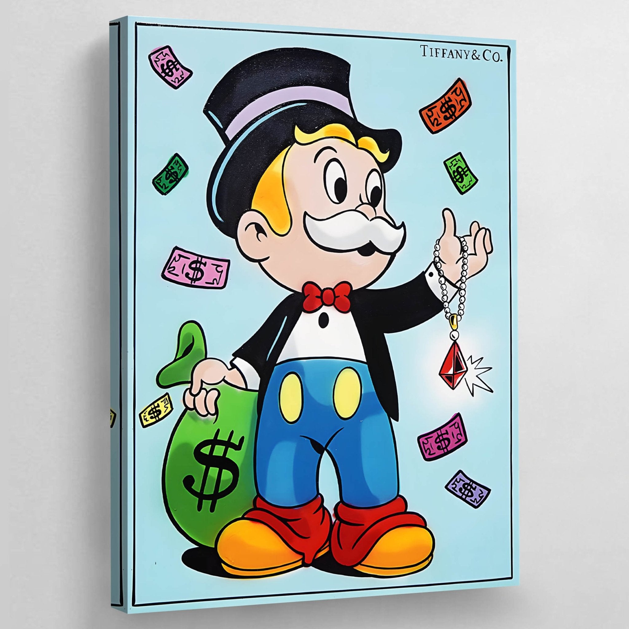 Monopoly Tiffany and Co Wall Art - Luxury Art Canvas