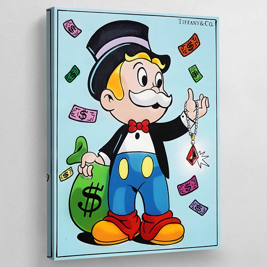 Monopoly Tiffany and Co Wall Art - Luxury Art Canvas
