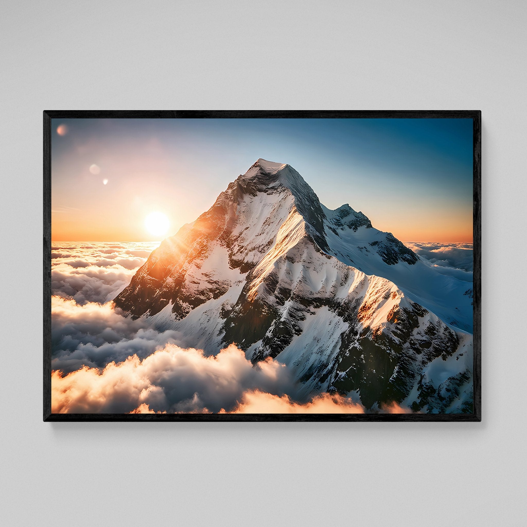 Mountain Landscape Wall Art - Luxury Art Canvas