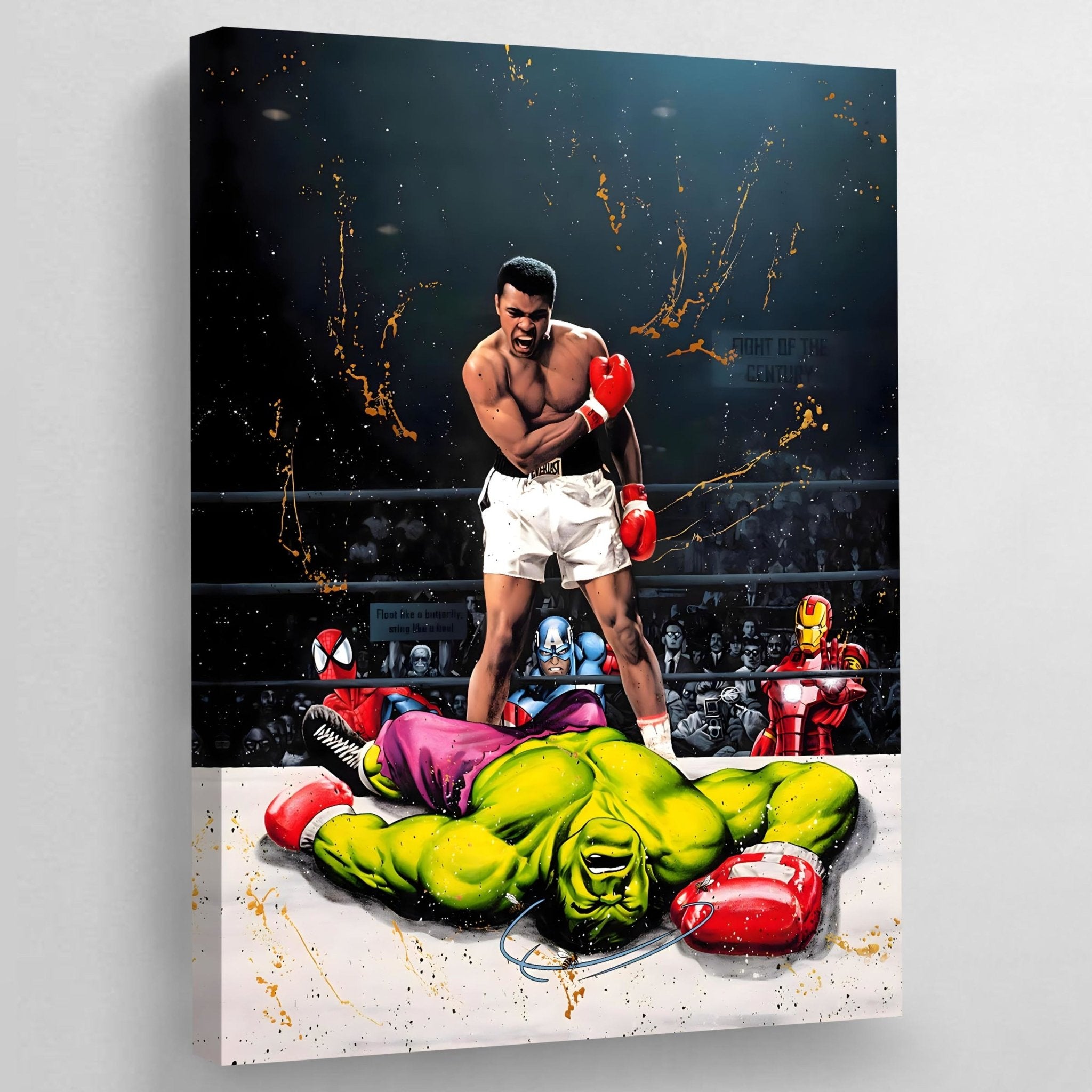 Muhammad Ali Comic Wall Art - Luxury Art Canvas