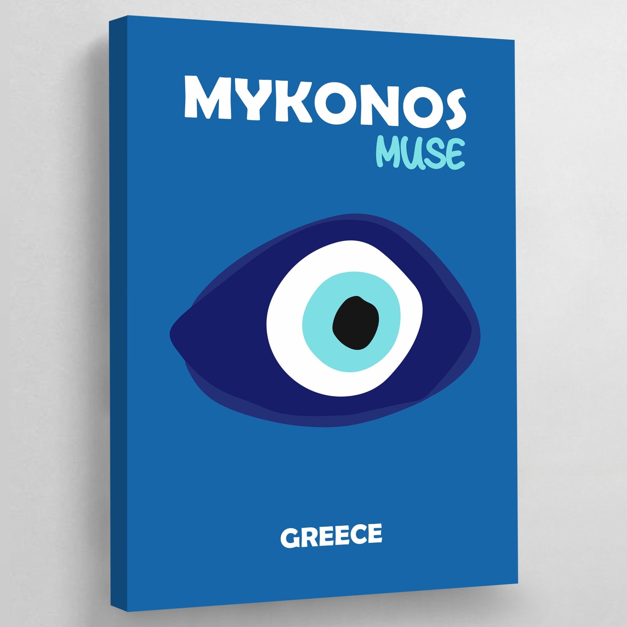 Mykonos Modern Wall Art - Luxury Art Canvas