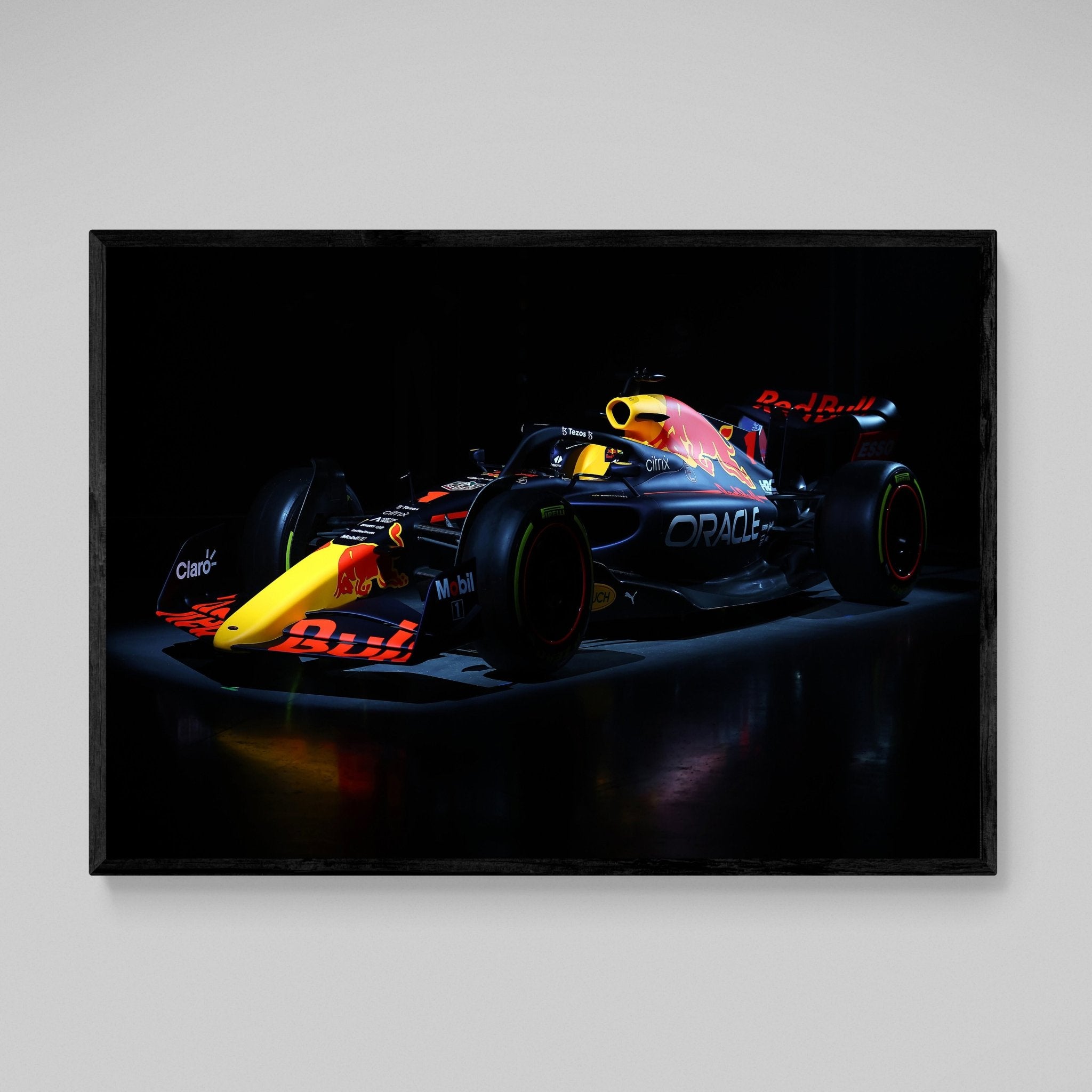 Navy Blue F1 Car Wall Art - Luxury Art Canvas