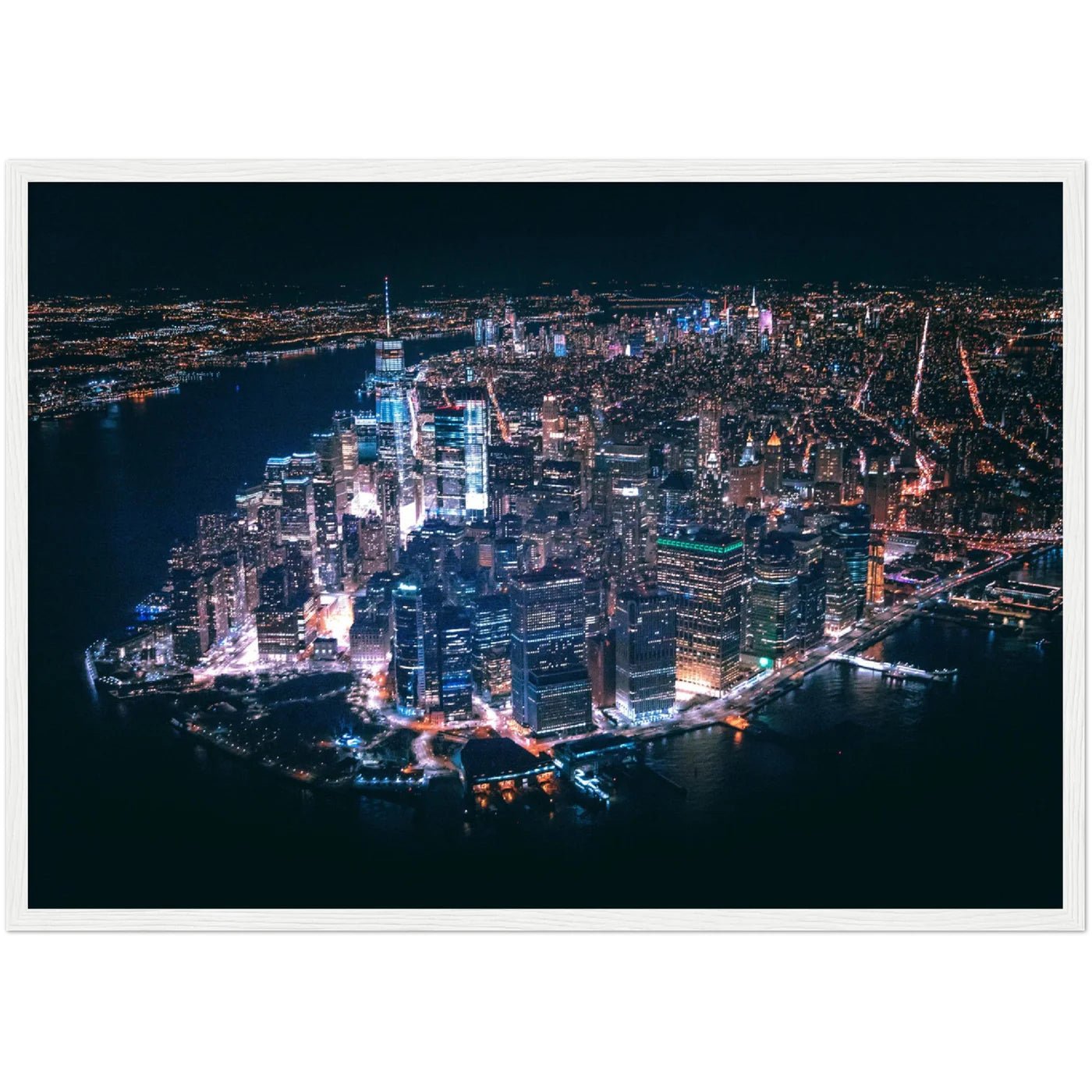 New York at Night Wall Art - Luxury Art Canvas