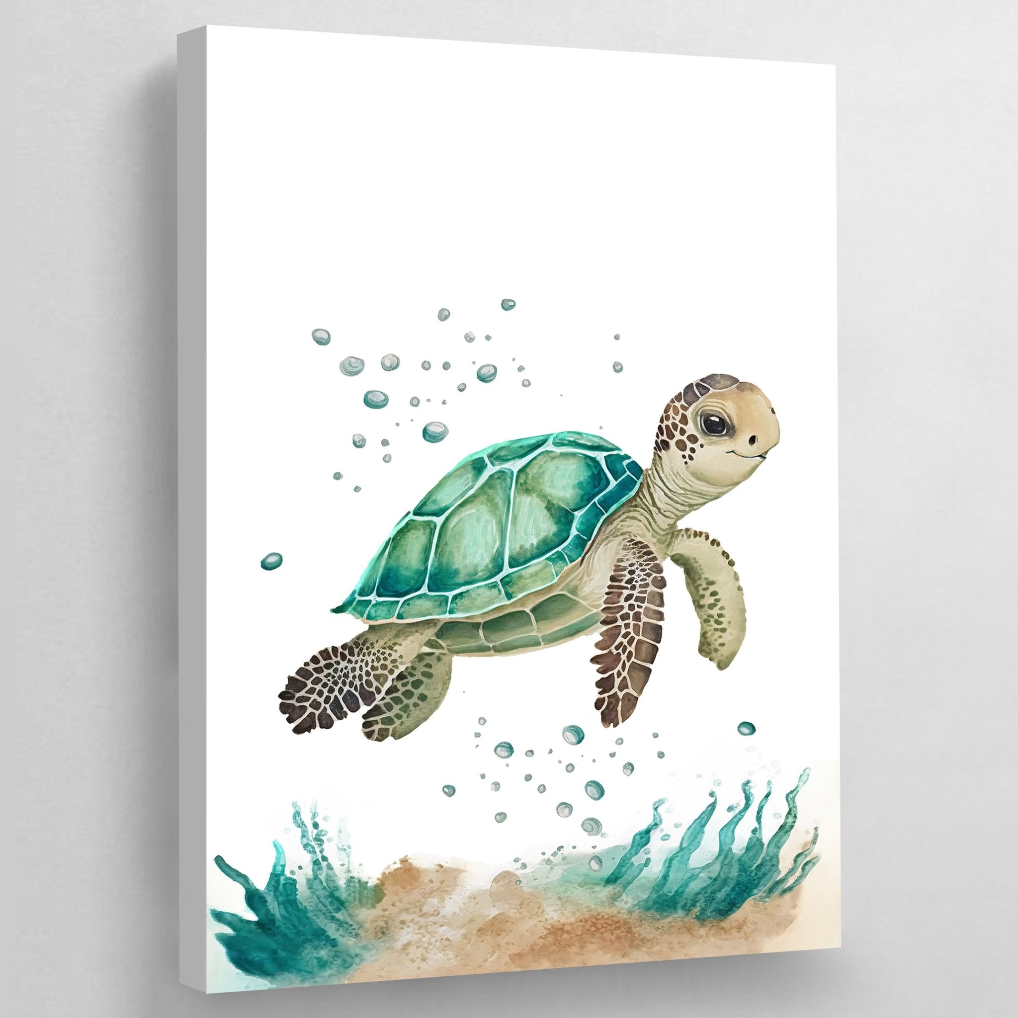 Nursery Turtle Wall Art - Luxury Art Canvas
