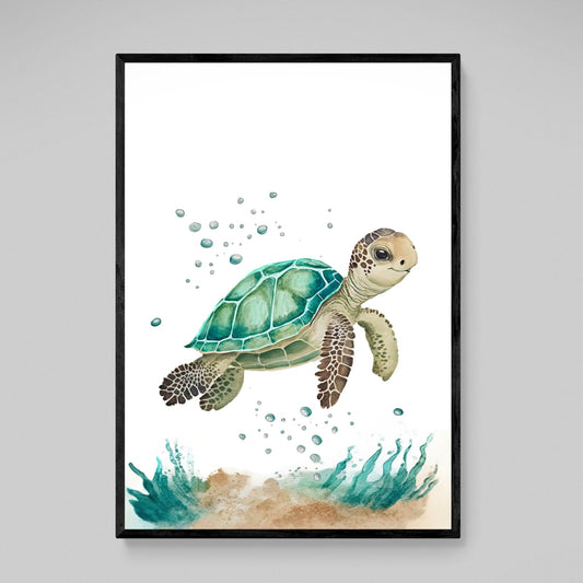 Nursery Turtle Wall Art - Luxury Art Canvas