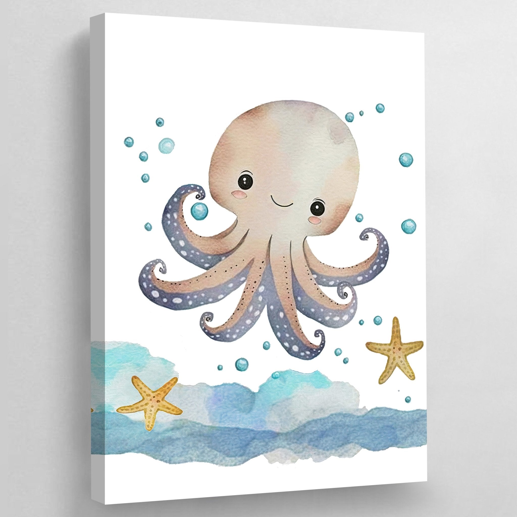 Octopus Nursery Wall Art - Luxury Art Canvas