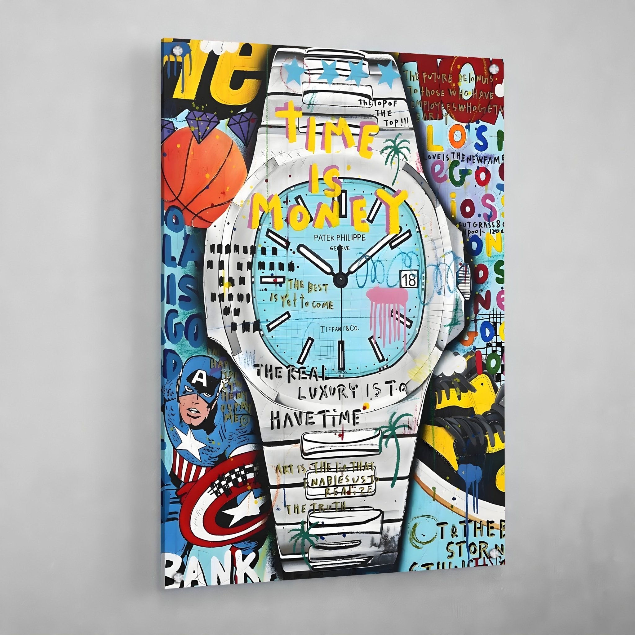 Patek Philippe Graffiti Wall Art - Luxury Art Canvas