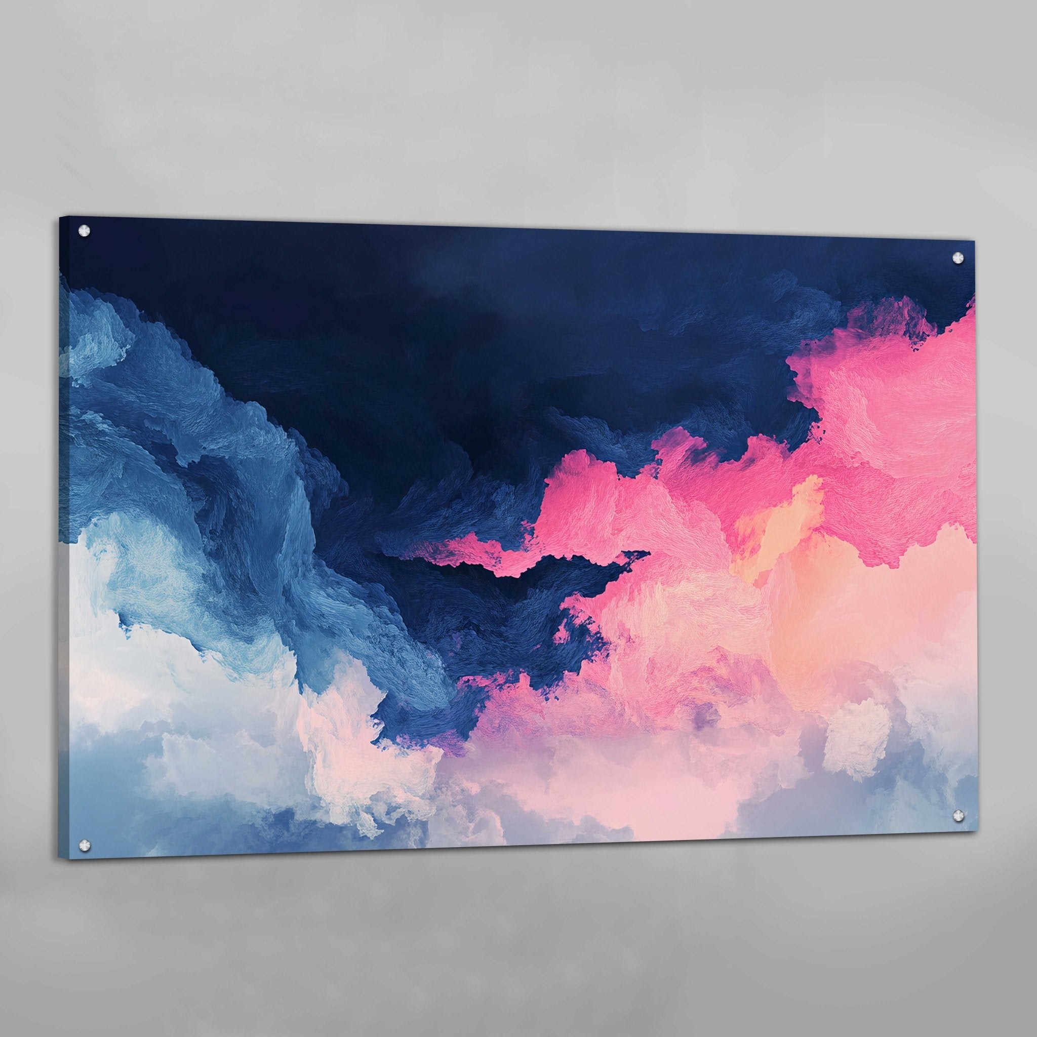 Pink Abstract Wall Art - Luxury Art Canvas