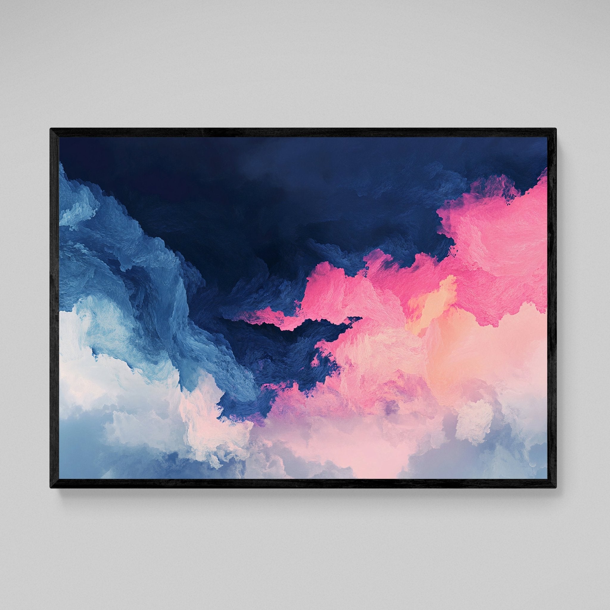 Pink Abstract Wall Art - Luxury Art Canvas