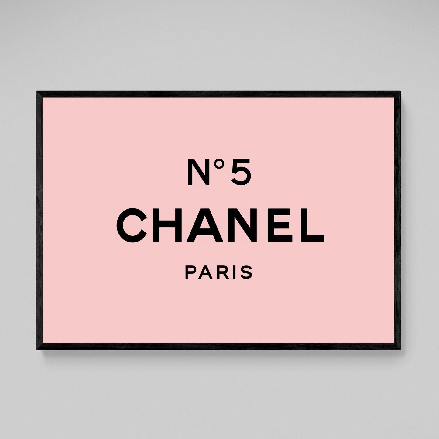 Pink N°5 Chanel Wall Art - Luxury Art Canvas