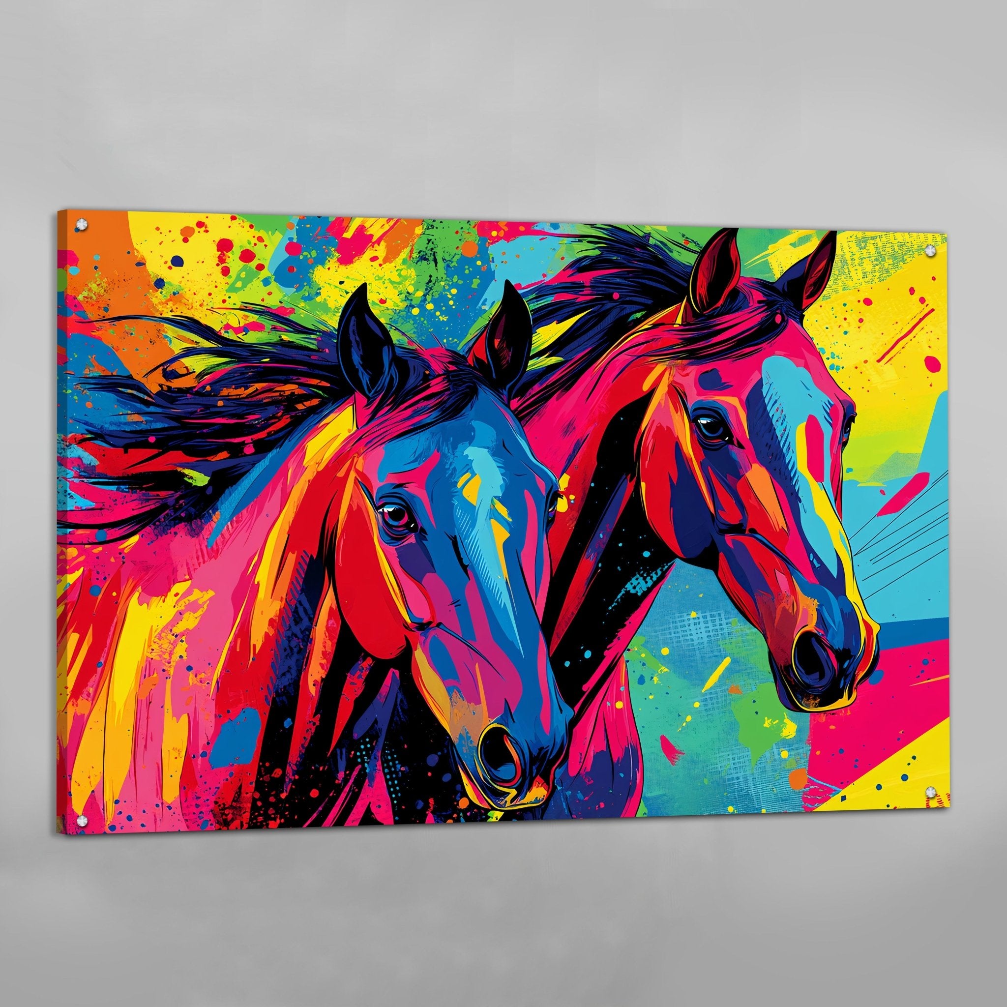 Pop Art Horse Wall Art - Luxury Art Canvas