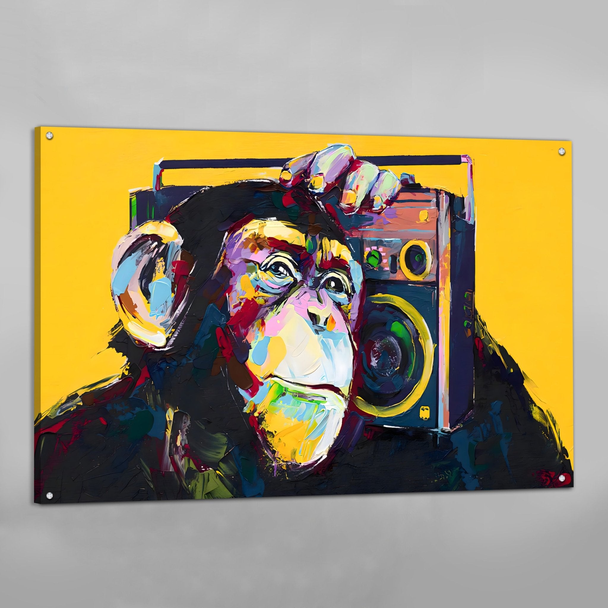 Pop Art Monkey Wall Art - Luxury Art Canvas