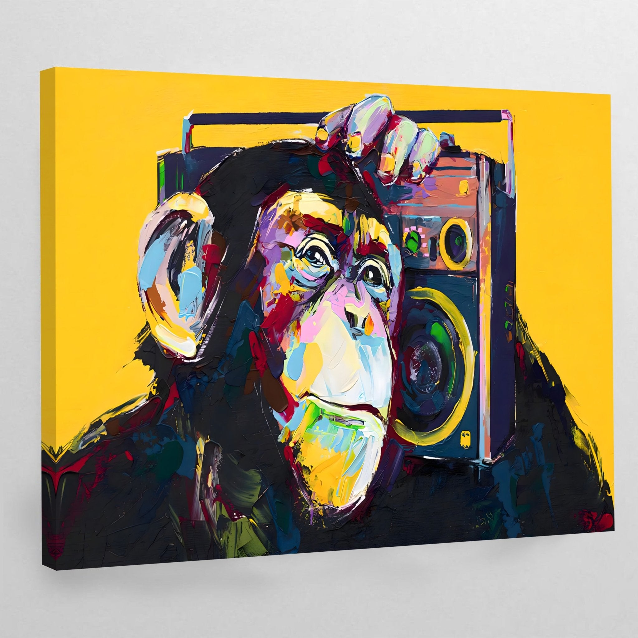 Pop Art Monkey Wall Art - Luxury Art Canvas