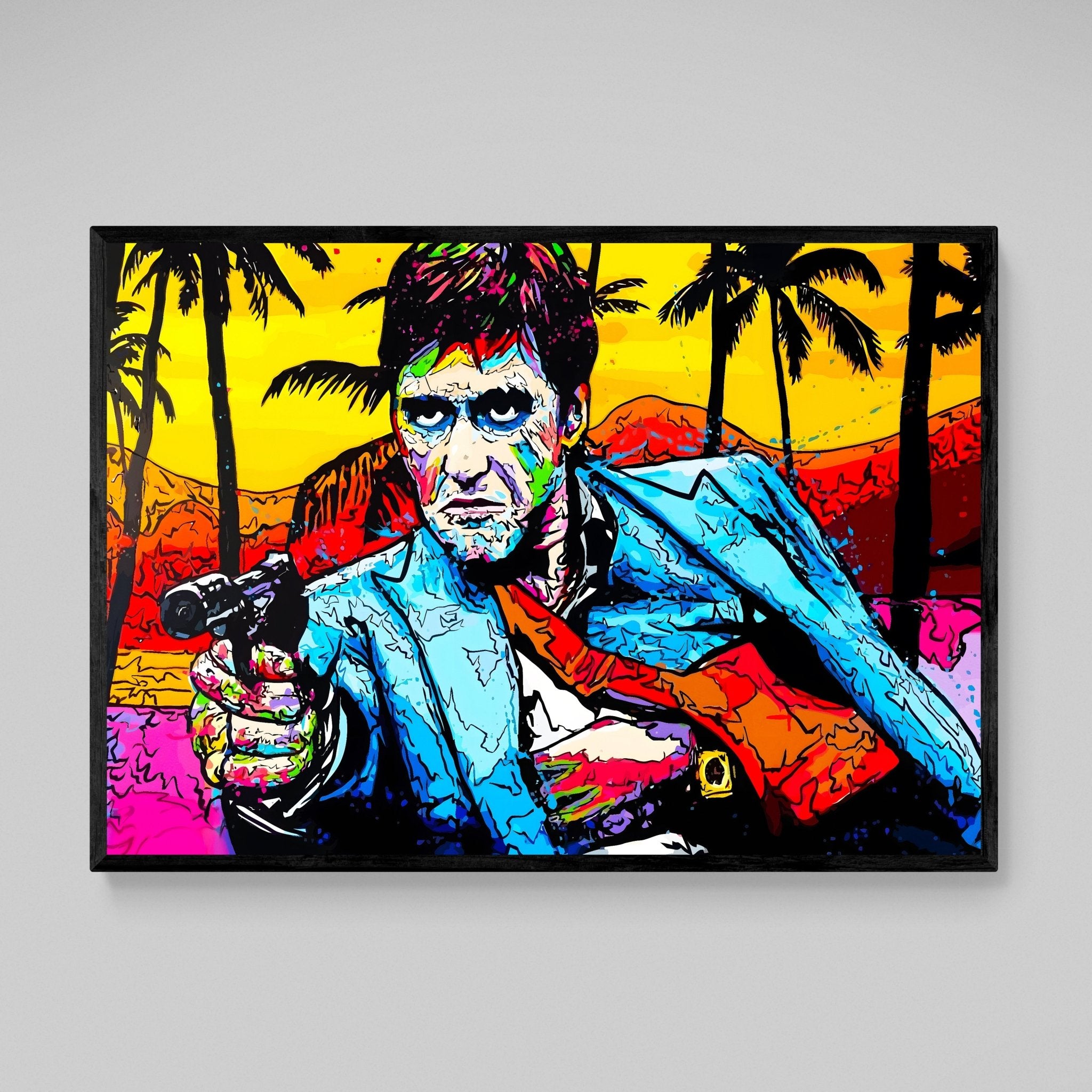 Pop Art Scarface Wall Art - Luxury Art Canvas