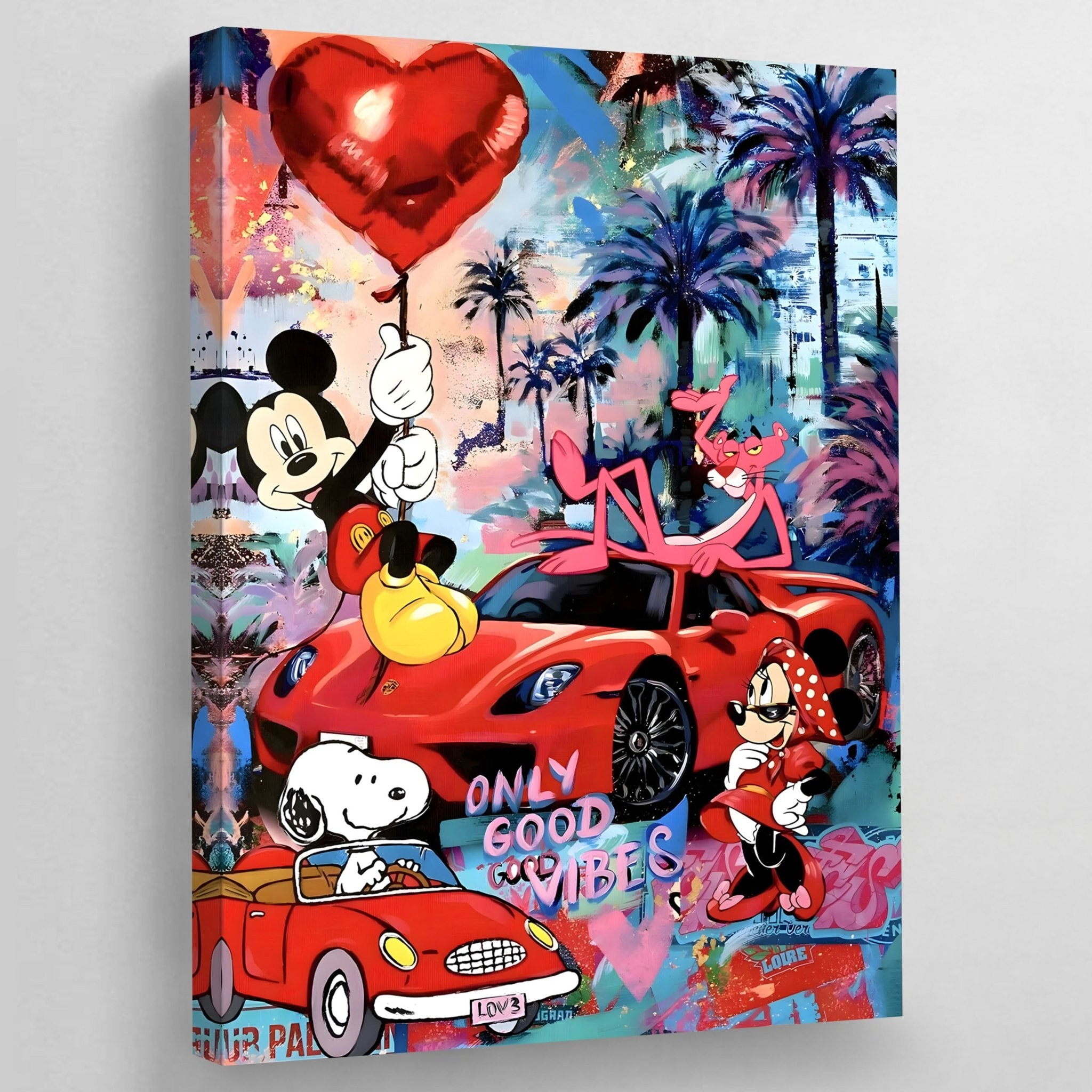 Pop Culture Graffiti Canvas - Luxury Art Canvas