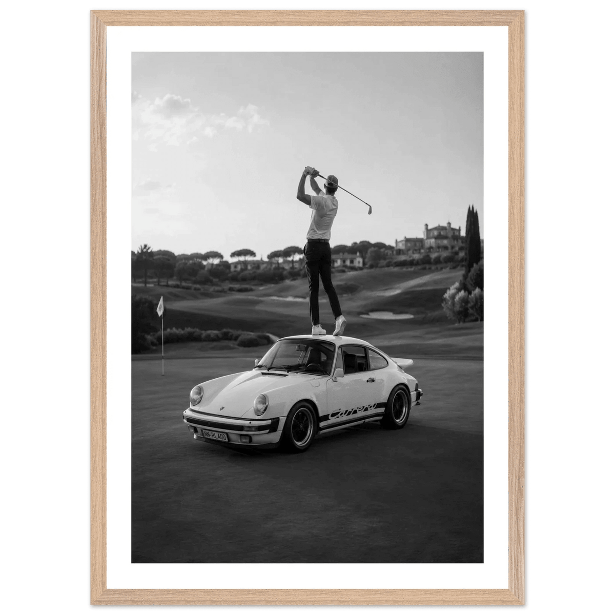 Porsche Carrera Golf Photography Wall Art - Luxury Art Canvas