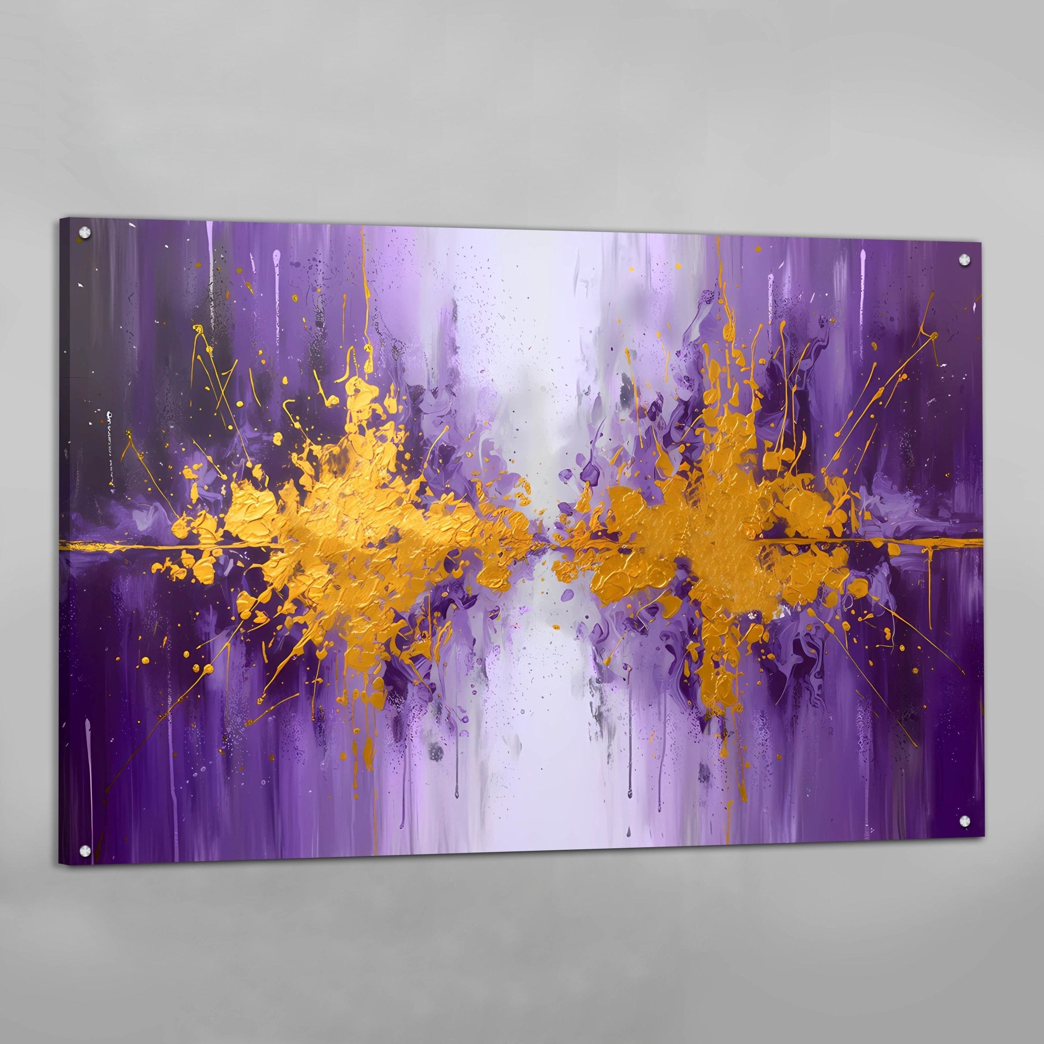 Purple Abstract Canvas - Luxury Art Canvas