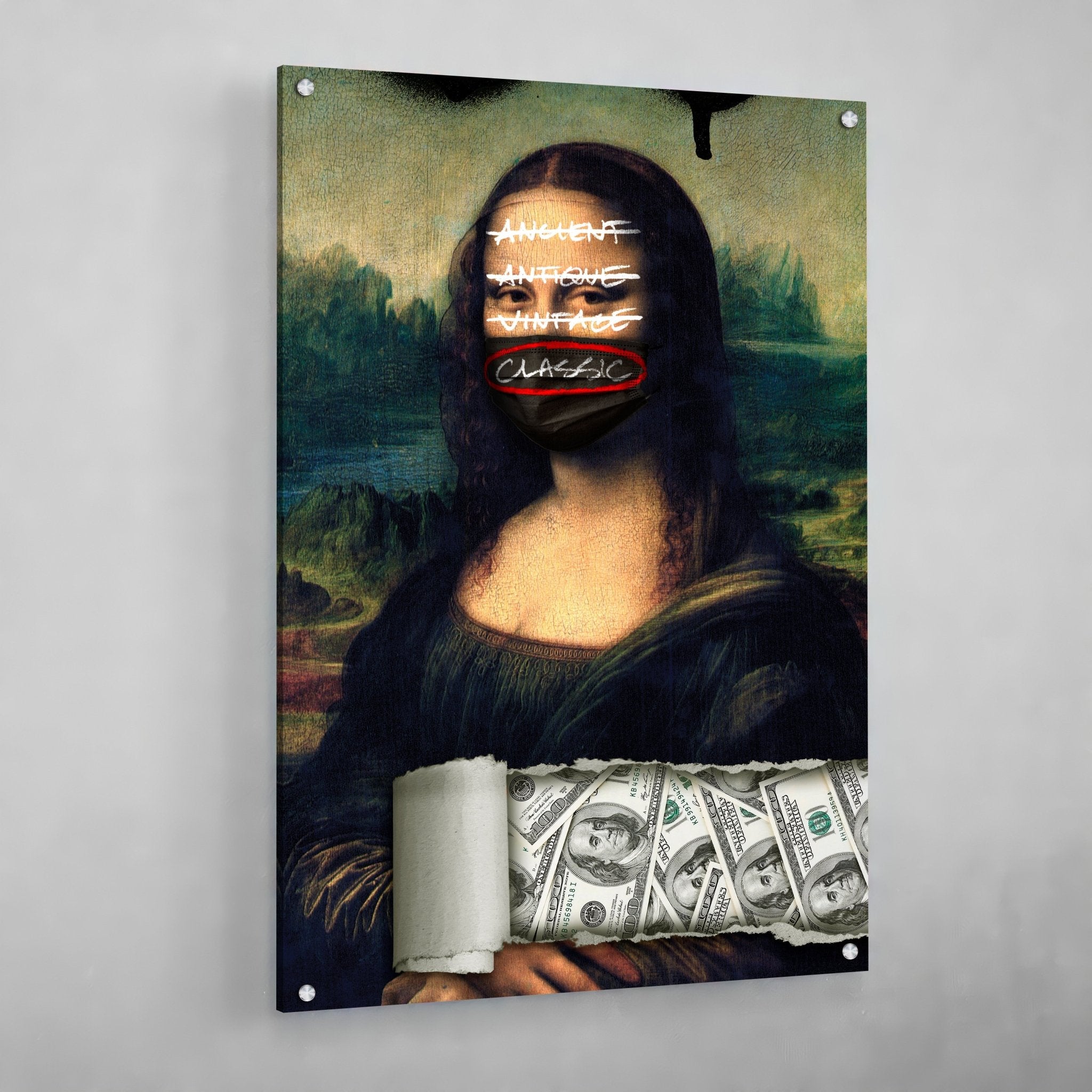 Reinvented Mona Lisa Wall Art - Luxury Art Canvas