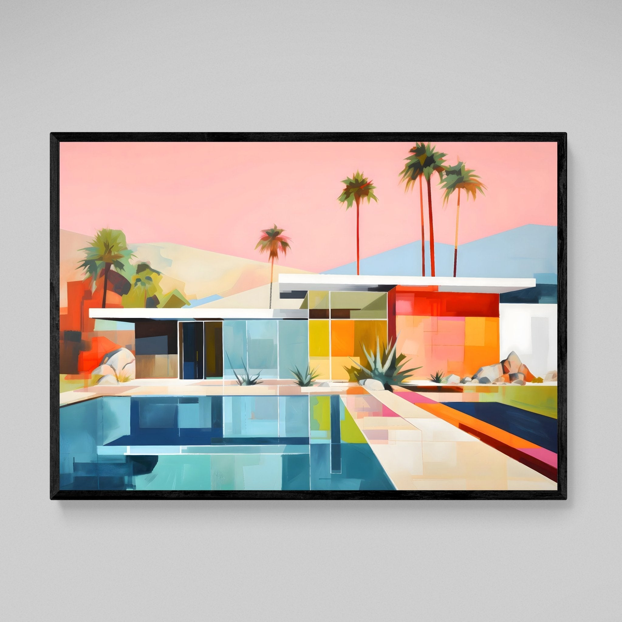 Retro Fusion Modern Wall Art - Luxury Art Canvas