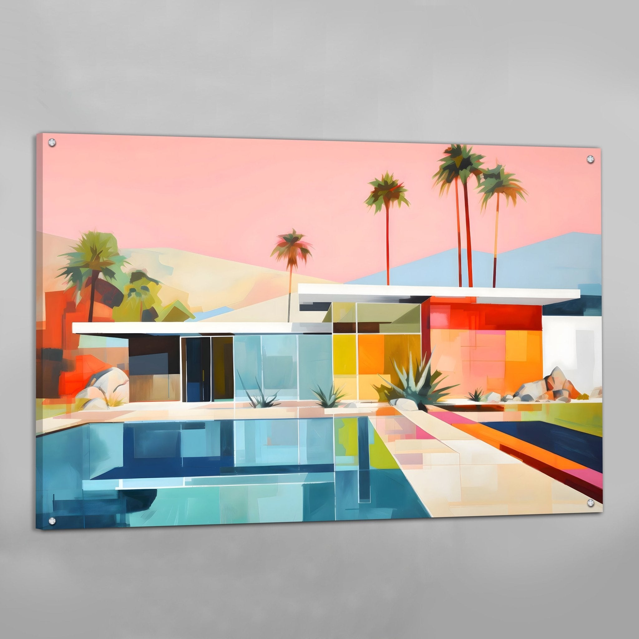 Retro Fusion Modern Wall Art - Luxury Art Canvas