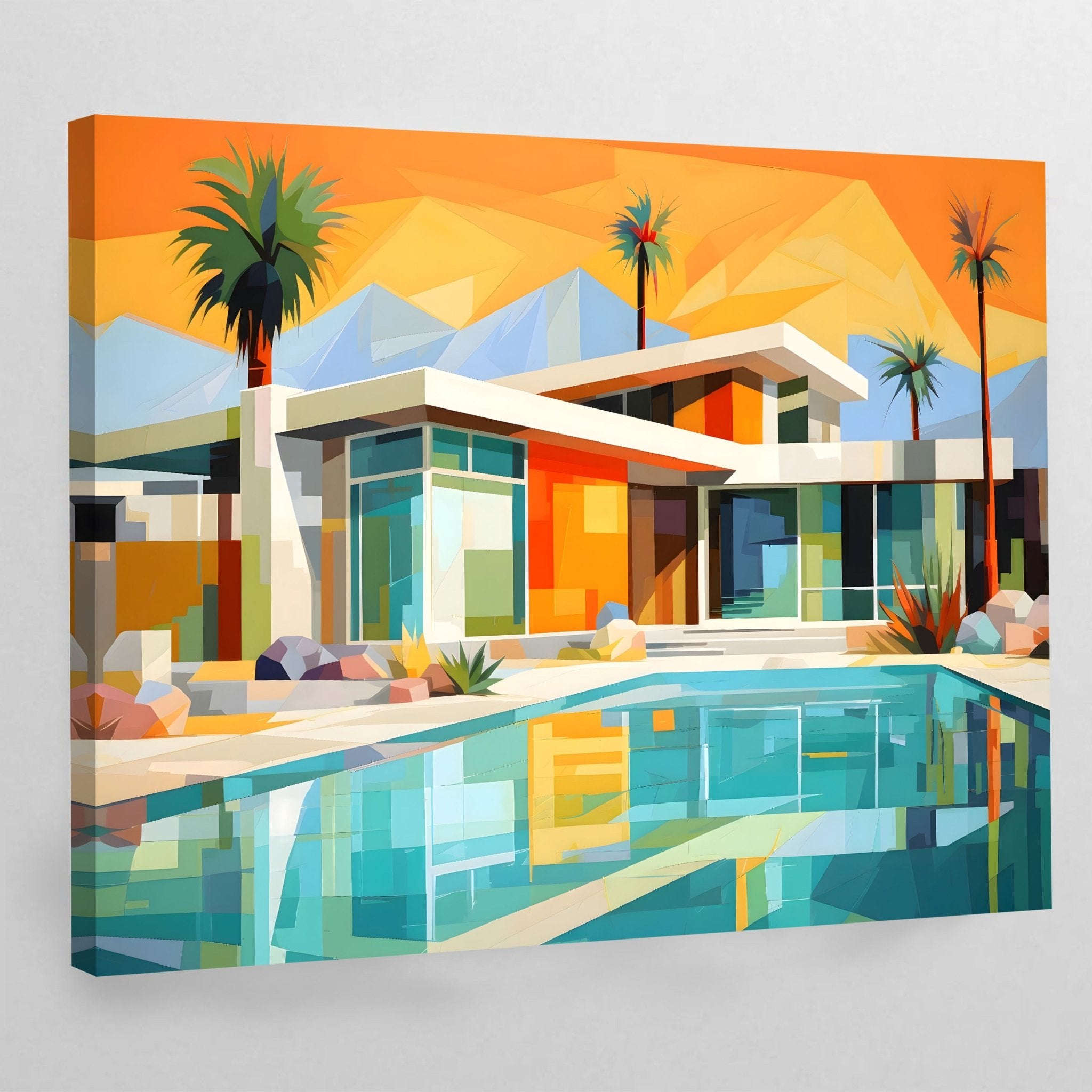 Retro Modern Canvas Wall Art - Luxury Art Canvas