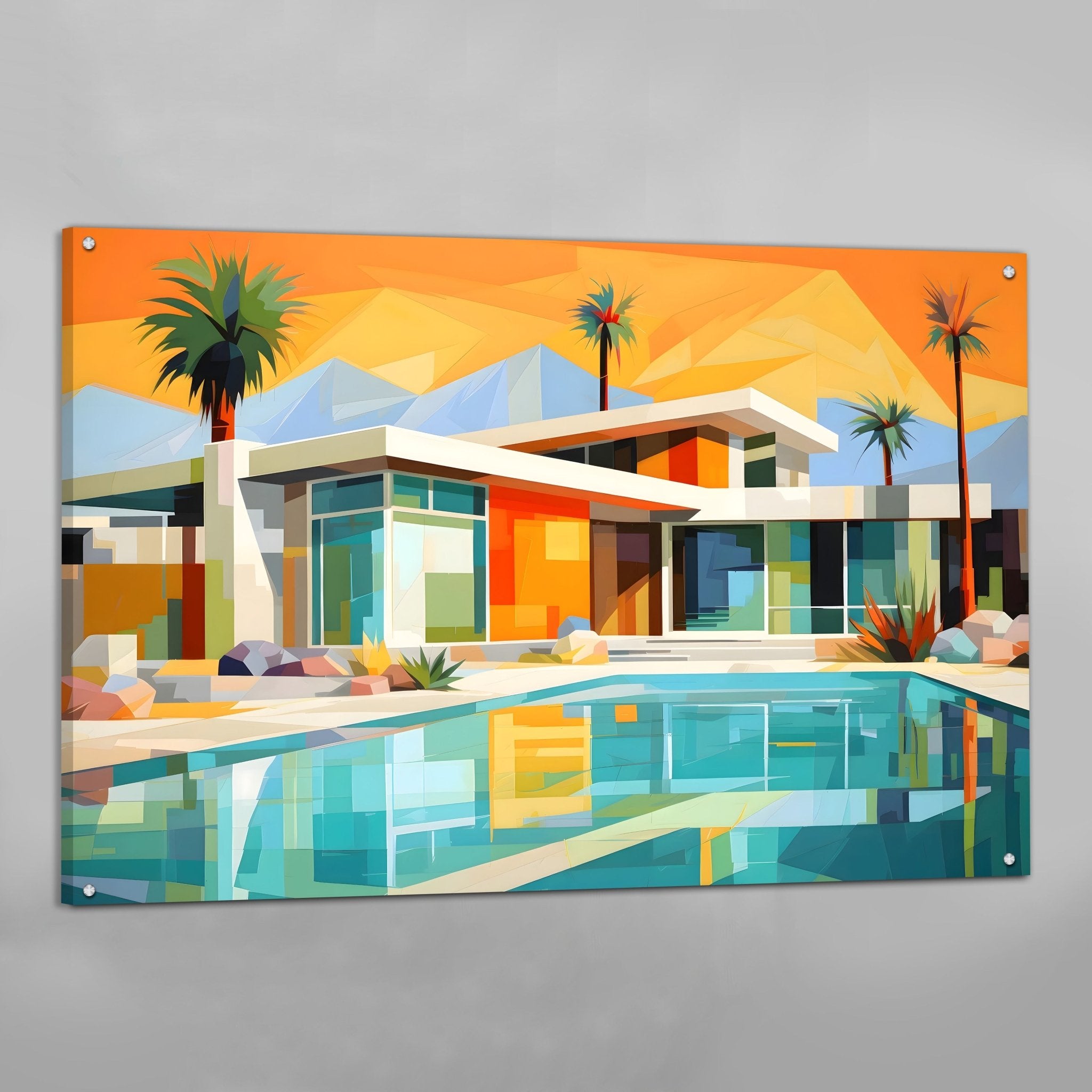 Retro Modern Canvas Wall Art - Luxury Art Canvas