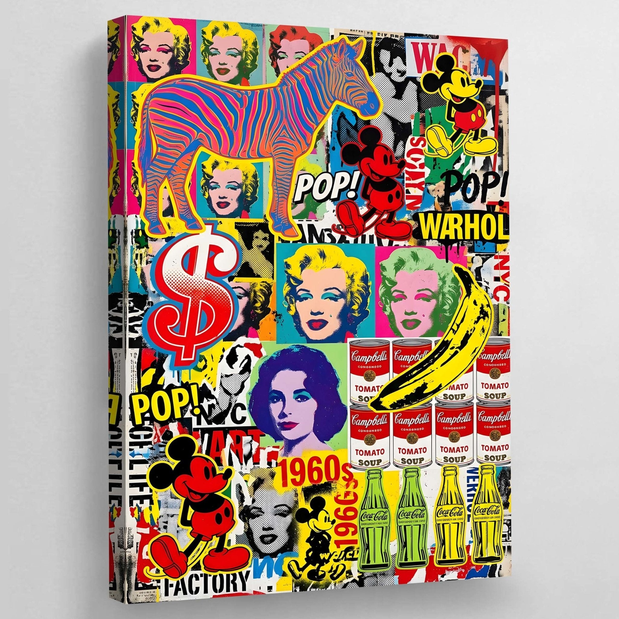 Retro Pop Culture Canvas - Luxury Art Canvas
