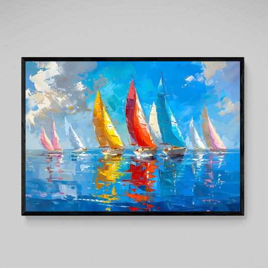Sail Boat Wall Art - Luxury Art Canvas