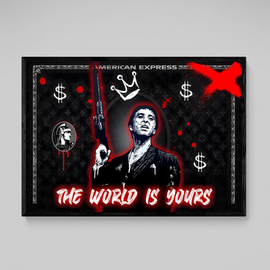 Scarface American Express Wall Art - Luxury Art Canvas