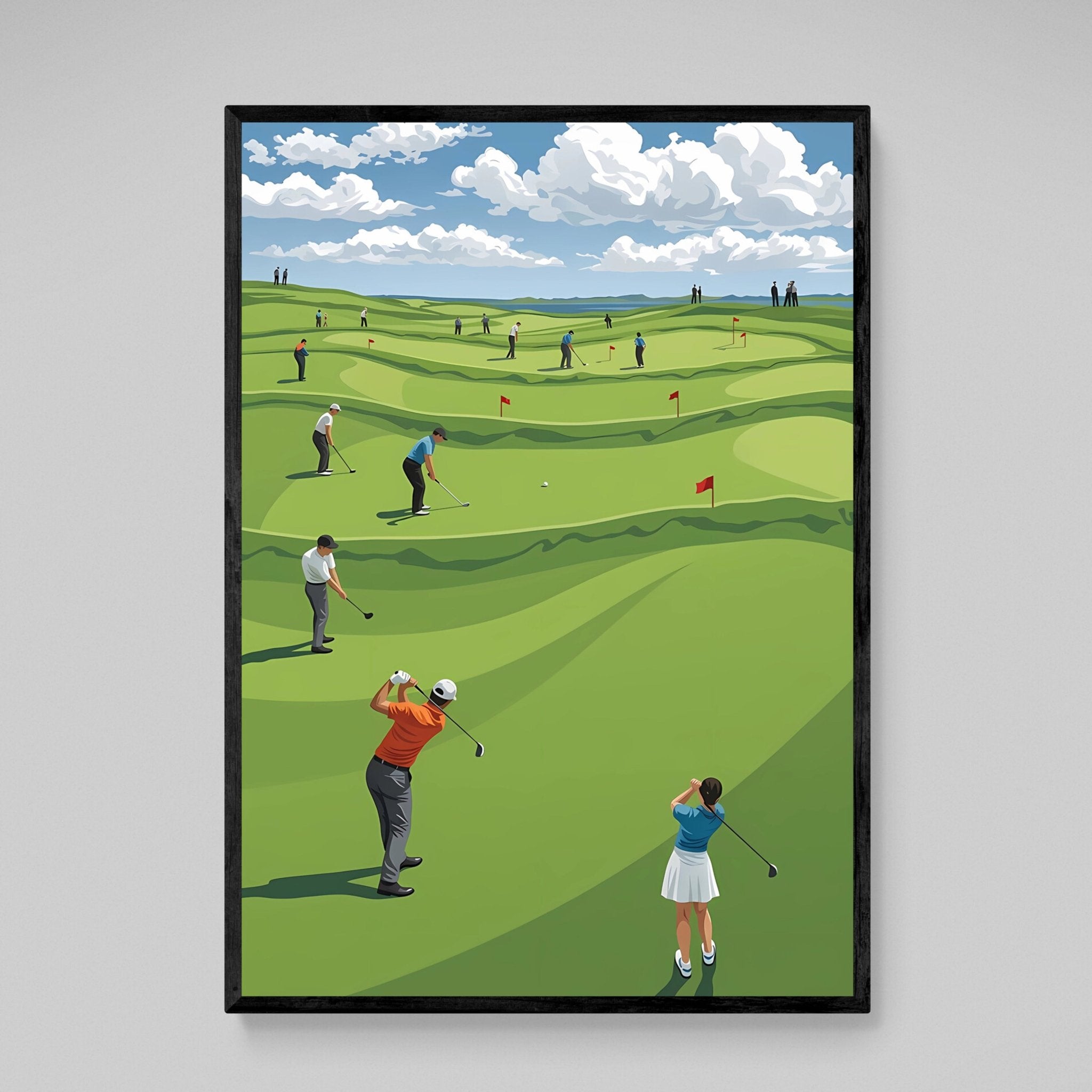 Scenic Fairway Golf Wall Art - Luxury Art Canvas